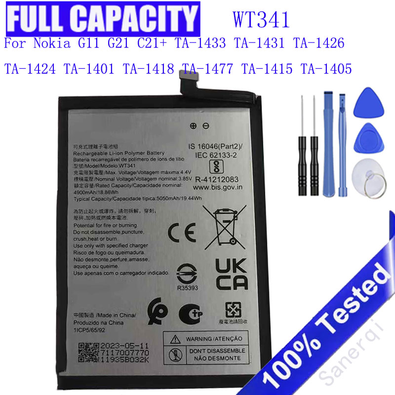 Gold 6138 - Batería WT341 de 5050mAh para Nokia