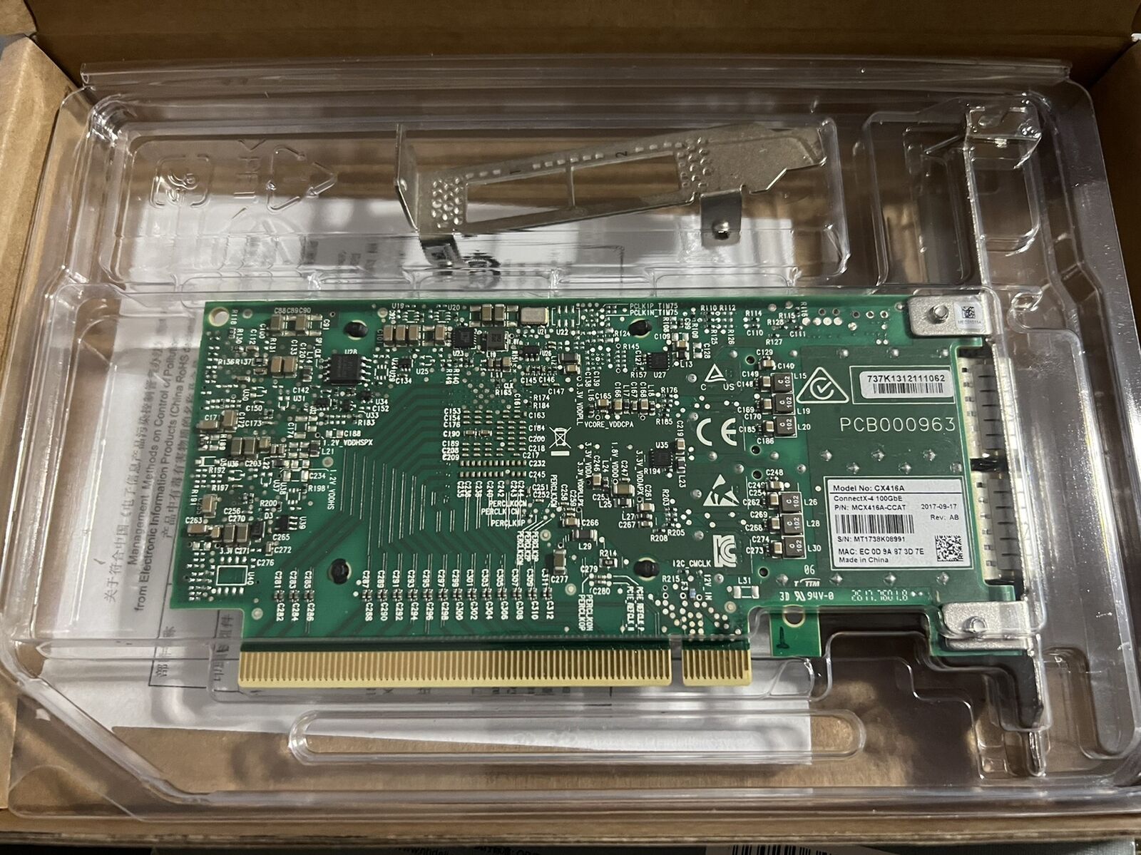 Tarjeta de red adaptadora PCIe - 100Gbe Qsfp28 Network Card reseña y precio